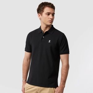 Psycho Bunny Short Sleeve Black Polo